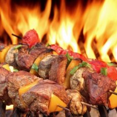 Groepsbarbecue basis voor 30 personen,eenvoudig, ruim voldoende en lekker.Artikel 6231